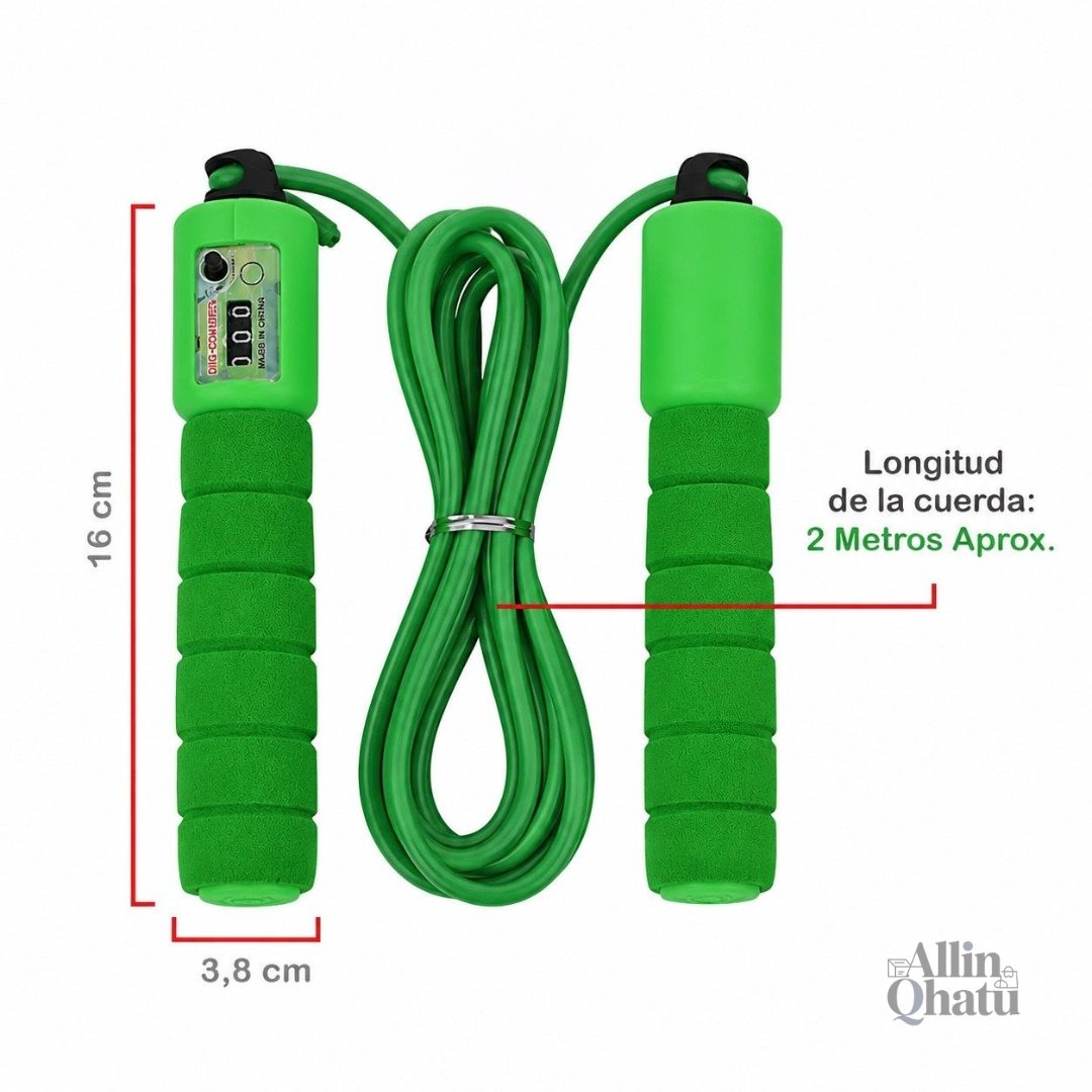 SALTA SOGA FITNESS CON CONTADOR AUTOMÁTICO