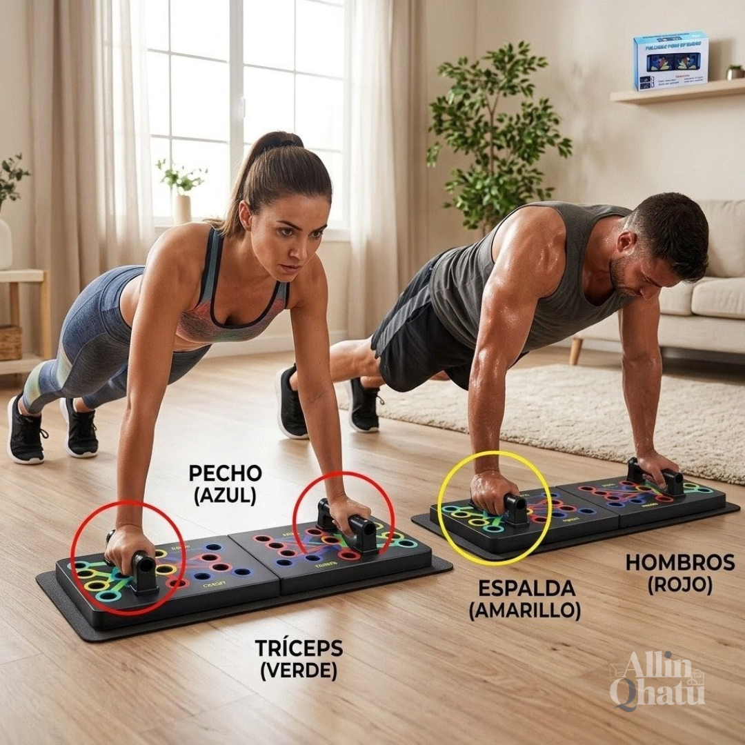 TABLERO COMPACTO DE FLEXIONES MULTIFUNCIONAL - PUSH UP BOARD PRO