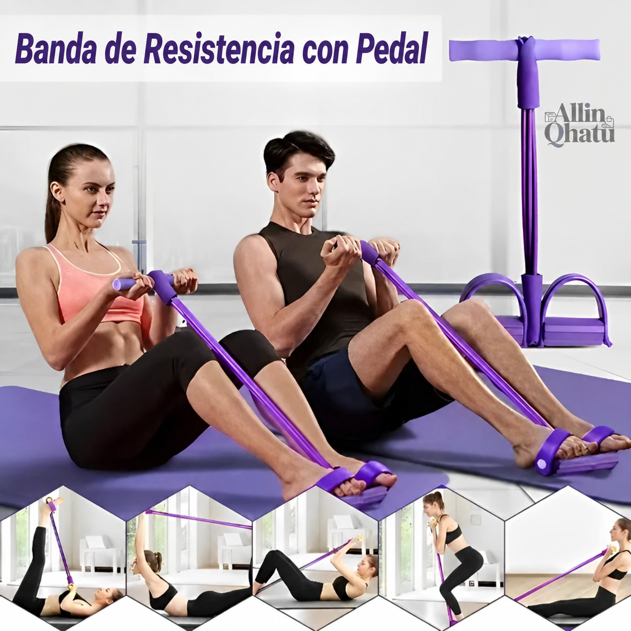 BANDA ELASTICA CON PEDAL - BODY TRIMMER