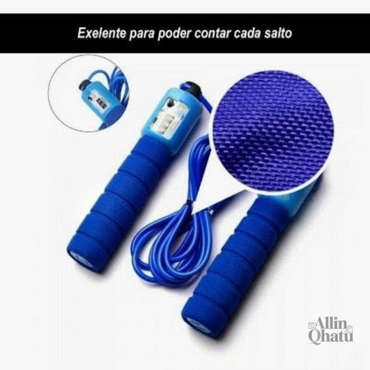 SALTA SOGA FITNESS CON CONTADOR AUTOMÁTICO